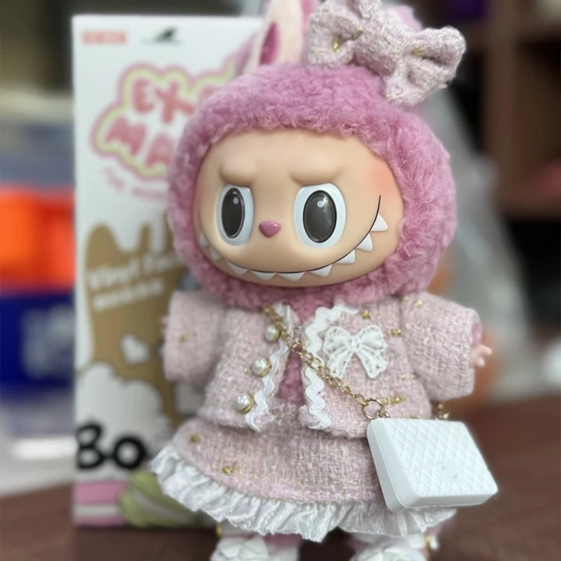

17cm Sweet Clothes for Labubu Doll The Monster Outfit Accessories Clothing DIY Kids Gift Sweet Princess High-quality Dress Cloak