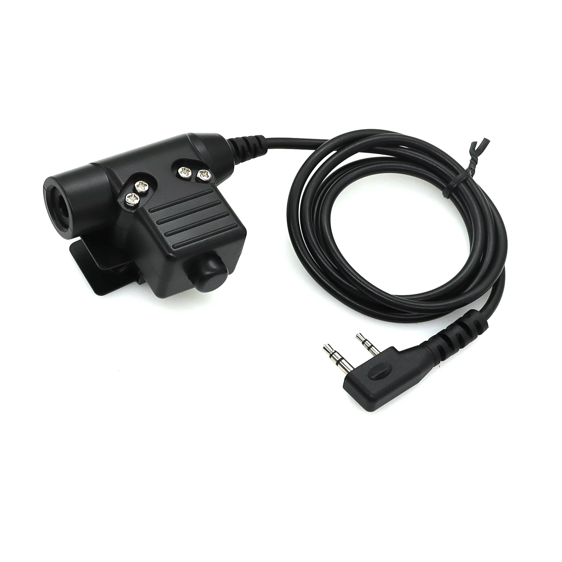 Adaptador ptt de fone de ouvido tático original para airsoft kenwood baofeng plug acessório compatibilidade de fone de ouvido tático