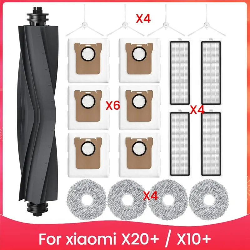 

N85R-Accessories For X20+ / X10+ Robot Vacuum Cleaners, Replacement Parts