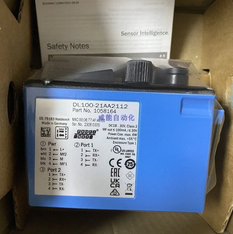DL100-21AA2112 DL100-21AA2101 Ultra Long Range L-aser Ranging Sensor PROFINET Communication