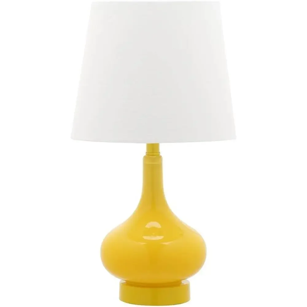 Yellow Gourd 18-inch LED Table Lamp for Bedroom, Living Room, Home Office, Desk, Nightstand (Bulb Included)