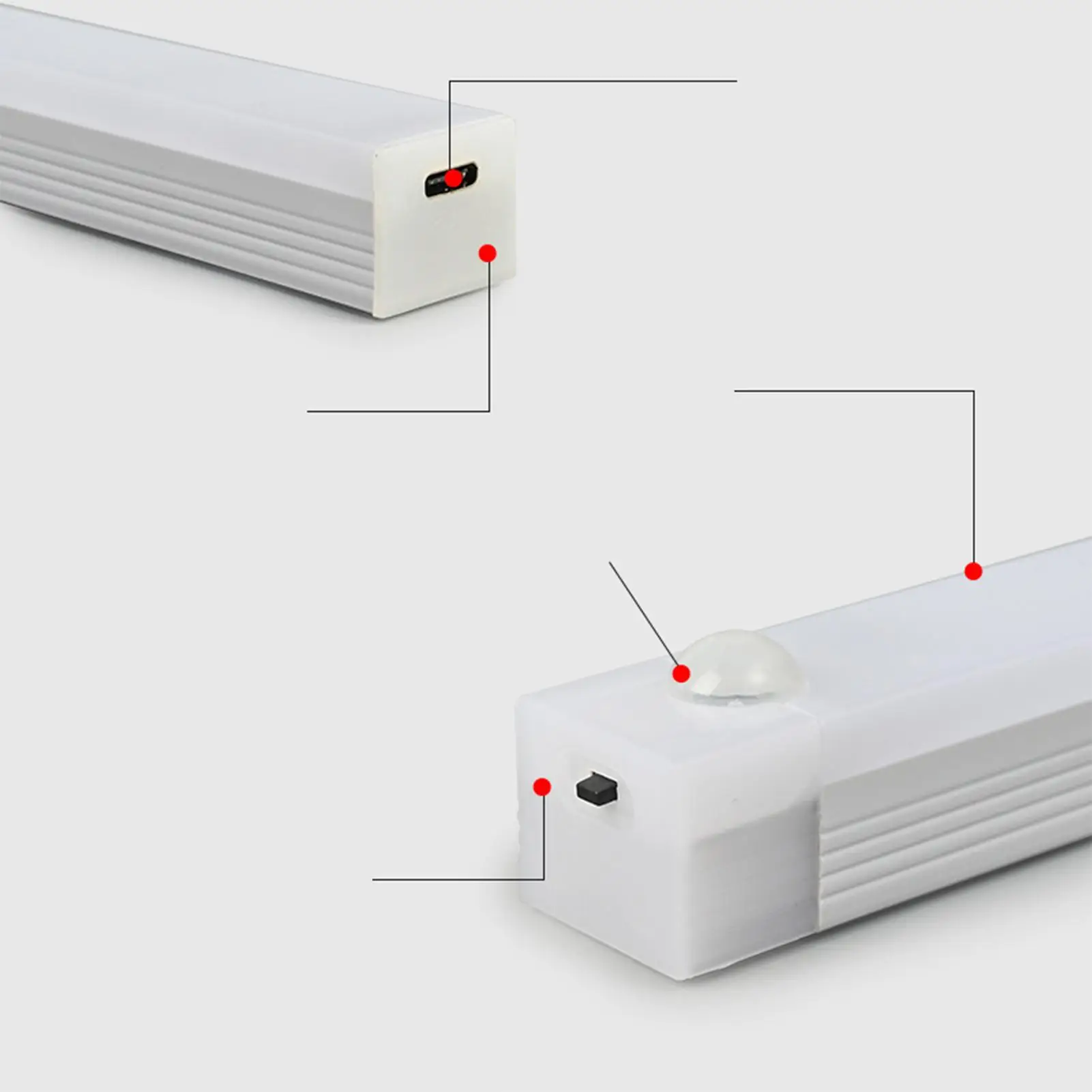 

Беспроводной светильник с датчиком движения 10 см для установки под шкаф, перезаряжаемый через USB, ночник для дома, лампа для гардеробной, освещение для спальни