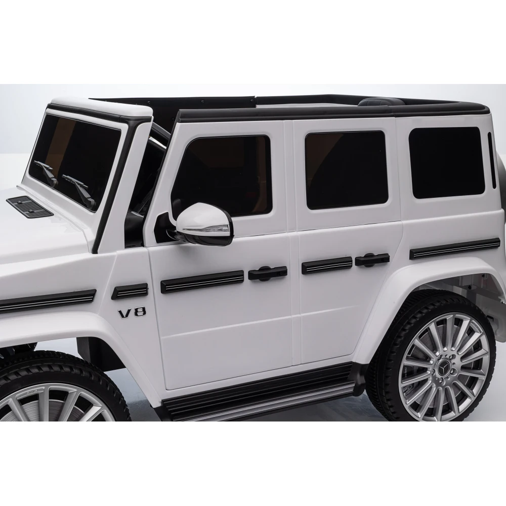 Licensed Mercedes-Benz G500 24V Kids Ride On Car with Remote Control 3 Speeds LED Lights Bluetooth MP3 Display Safety Belt