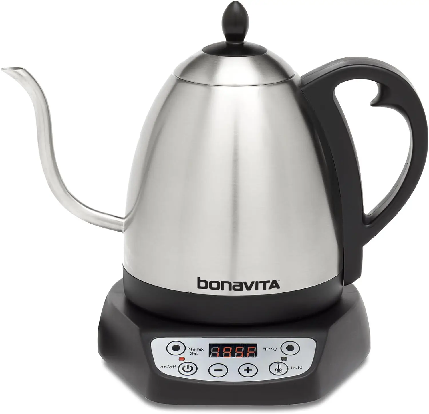 1L Digital Variable Temperature Gooseneck Electric Kettle for Coffee Brew and Tea Precise Pour Control,6Preset Temps