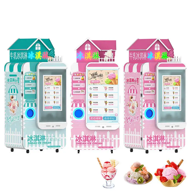 Machine à Crème Glacée Professionnelle 14L/h, Distributeur existent, Panneau LED