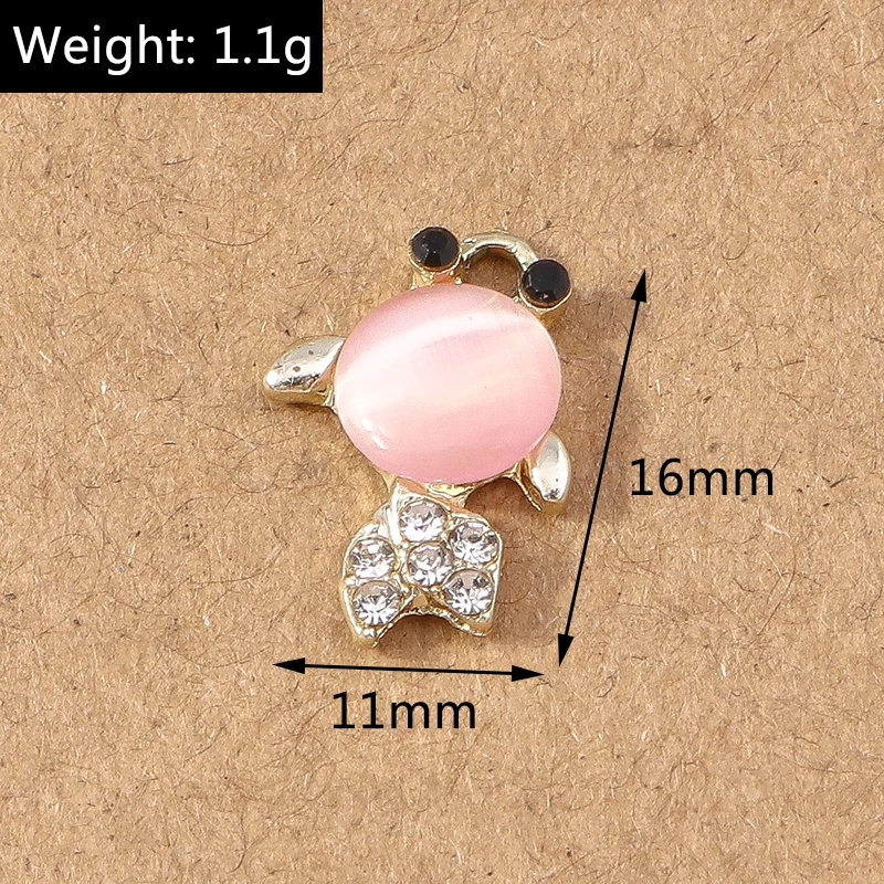10 stücke 12x14mm Nette Kristall Blume Charme für Schmuck Machen DIY Tropfen Ohrringe Anhänger Halsketten Handmade Schlüsselanhänger handwerk Geschenke – Detail 3