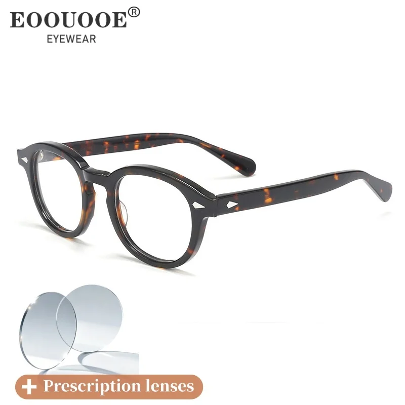 

Мужские ретро-очки ручной работы из ацетата с эффектом черепахового панциря, для коррекции близорукости, с фильтром ультрафиолетовых лучей, несферические линзы, устойчивые к царапинам.