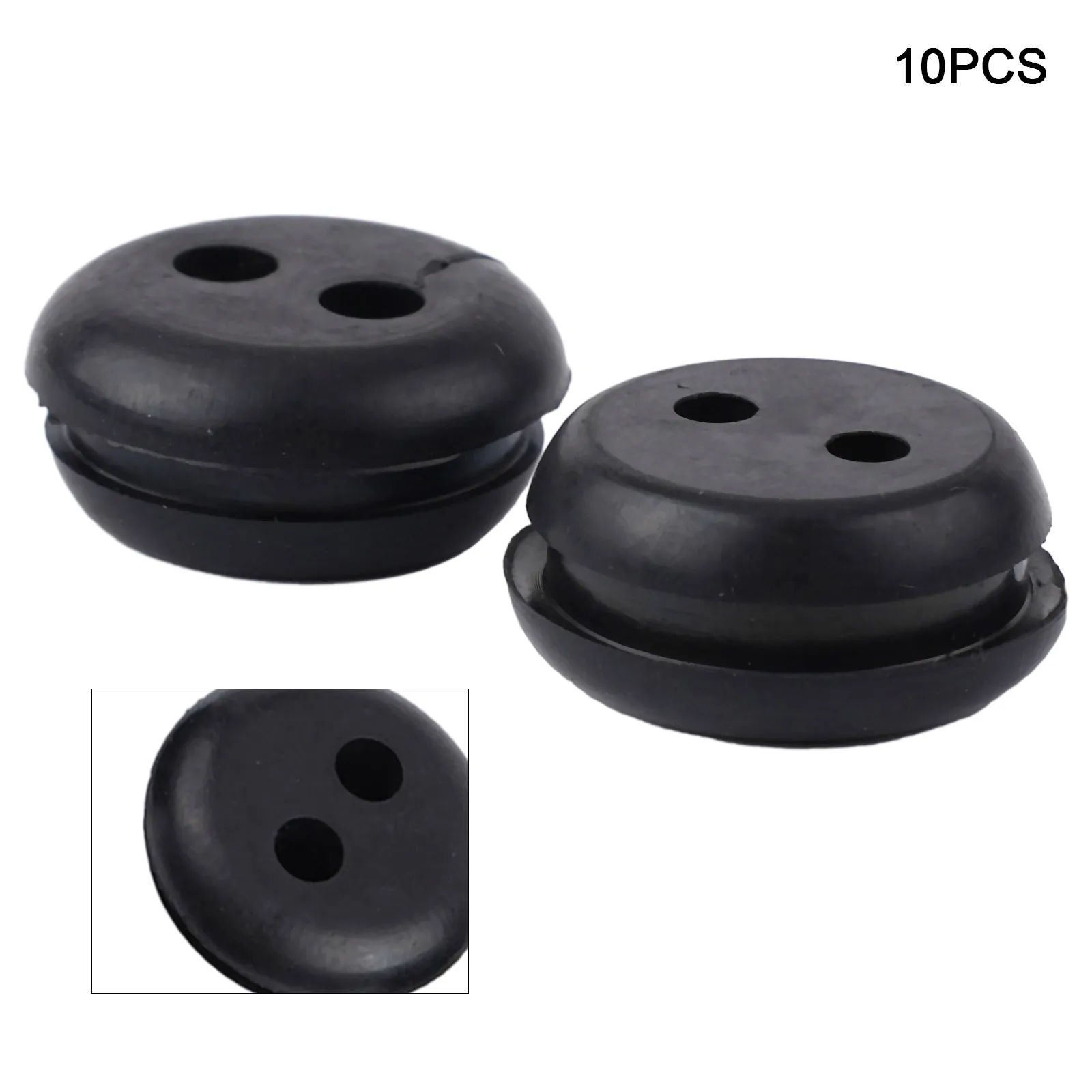 5pcs 2 Holes Fuel Tank Grommet Rubber With Fuel Line Pipe For Home Trimmer Lawn Mower For Trimmers Brush Cutters, Blowers