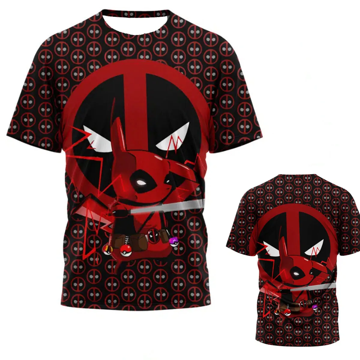 

“Dream Collaboration Alert! Deadpool x Pikachu Co - branded Breathable training Jersey Tee—Throb for Anime Fans 2025 Summer!”