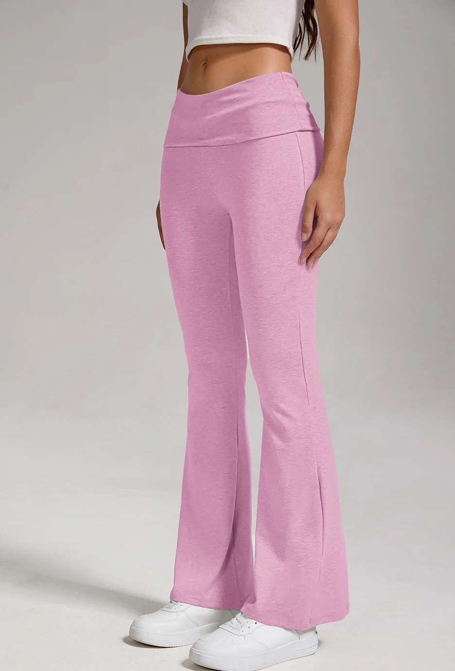 Women's Wide-Leg Sports Trousers Comfortable women's casual trousers High-waisted, buttock-lifting Fashionable sportswear image 2
