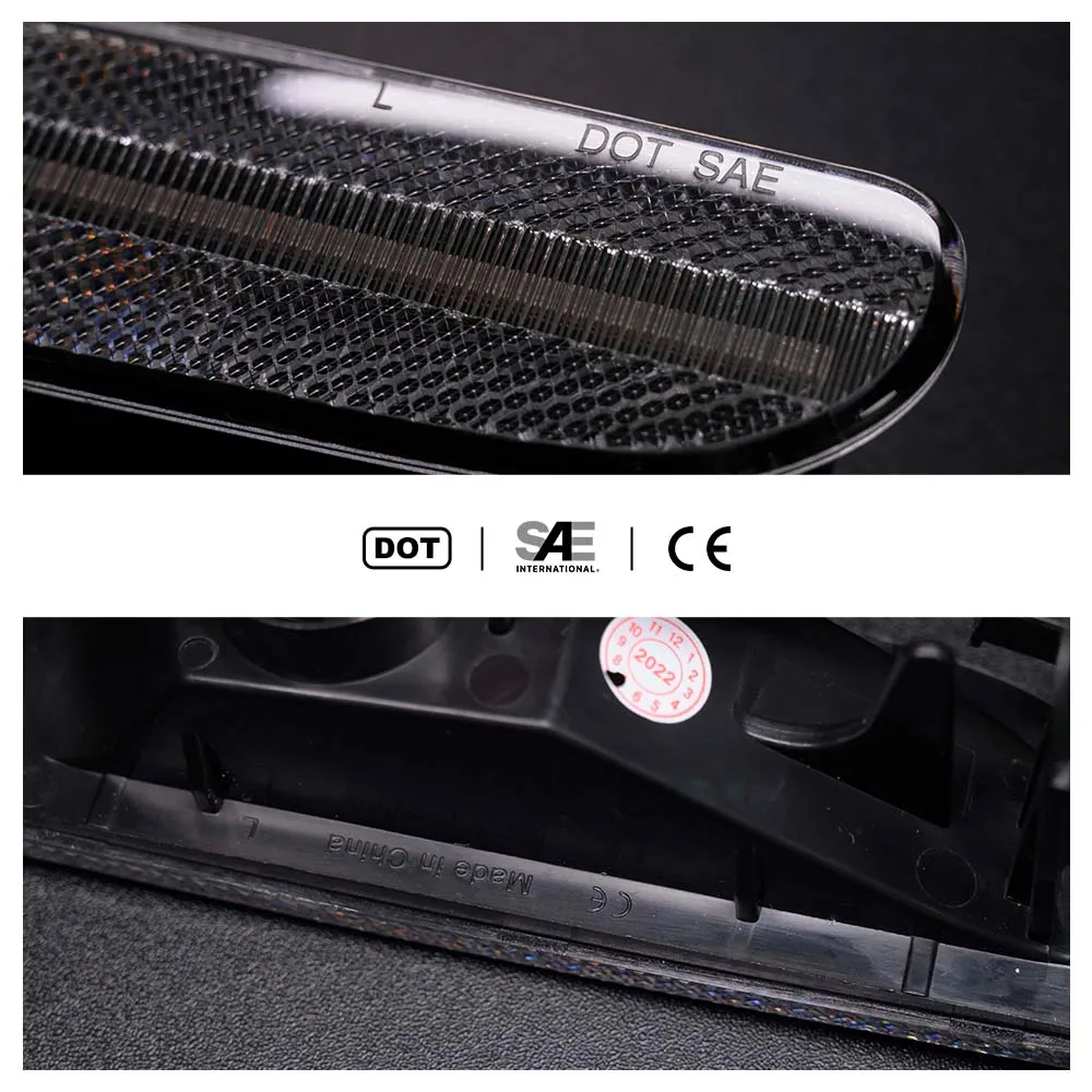 Replace OEM# 2208200121 Clear Lens Amber Led Front Side Marker Repeater Reflector Light For Benz W220 S-Class All Models 00-06