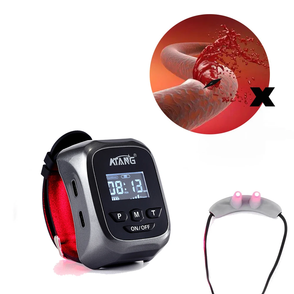 

Laser Physiotherapy Wrist Watch Diode LLLT For Diabetes Hypertension Hyperlipidemia Hyperglycemia Treatment Therapy