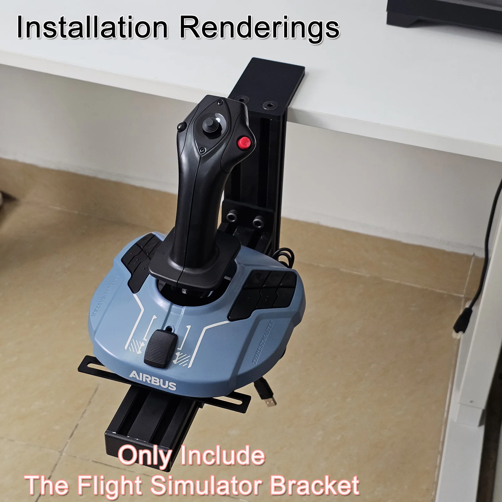 Flugsimulator Joystick THROTTLE STICK Desktop-Montagehalterung für Logitech X56 X55 X52 Thrustmaster T16000M TCA VKB WINWING – Detail 22