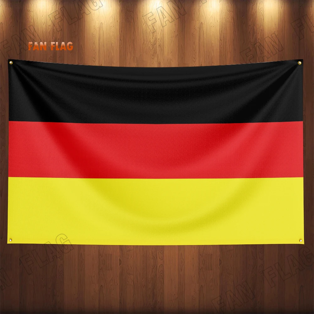 Germany Flag 90x150cm Hanging Polyester Black Red Yellow de deu german Deutschland germany flag for decoration