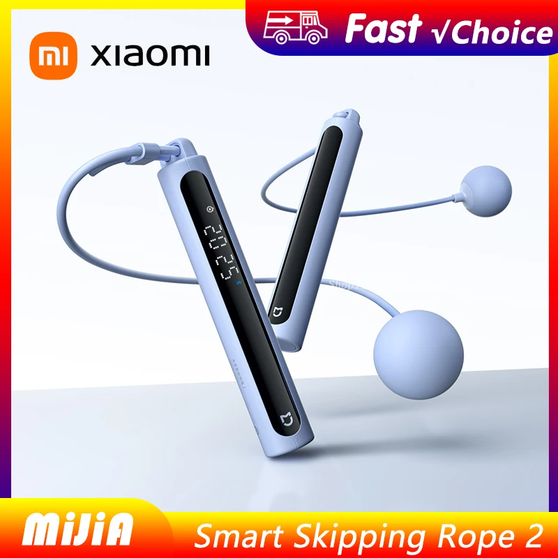 

Умная скакалка Xiaomi mijia 2, Bluetooth, упражнения для похудения, подсчета, гравитационный мяч, скакалка, профессиональное сжигание жира