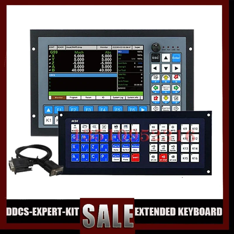 Cnc Controller Ddcs-Expert 3/4/5 Axis Motion Control System G-Code Offline Plc With Atc Extended Keyboard To Replace Ddcsv3.1