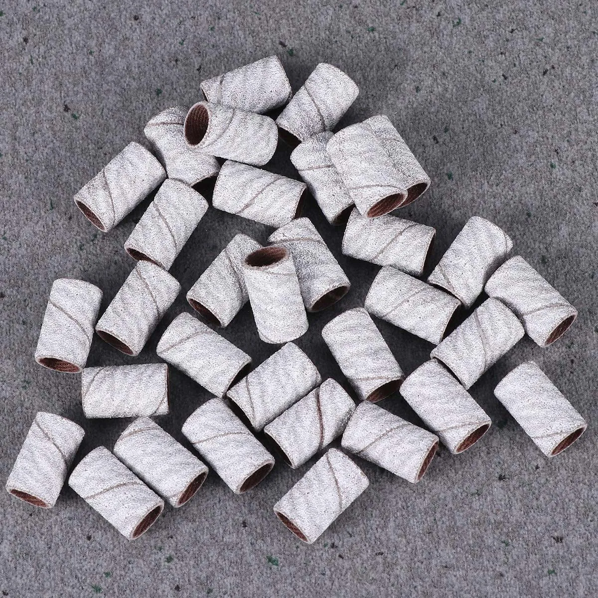 100 قطعة مجموعة أربطة صنفرة الحمار الوحشي الأبيض شريط تلميع الأظافر الاحترافي لإزالة جل الأكريليك تشكيل مزيج اصطناعي طبيعي #3