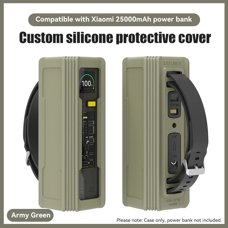 Silicone Case for Xiaomi Mi power bank 25000mAh 212W Explorer Silicone Case for Xiaomi Mi power bank 25000mAh 212W Explorer