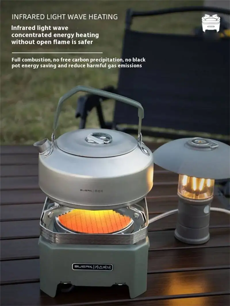 Lohascamping 4000 واط في الهواء الطلق الحفاظ على الطاقة بالأشعة تحت الحمراء عالية الطاقة النارية التخييم سبليت نوع فرن يندبروف موقد #2