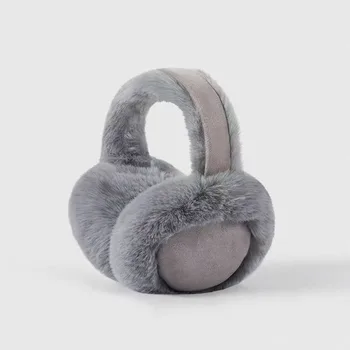 Portable Brown Women's Earmuffs Cute Protective Warm Plush Ear Cover Cycling Anti-frost Anti-cold Ear Mask