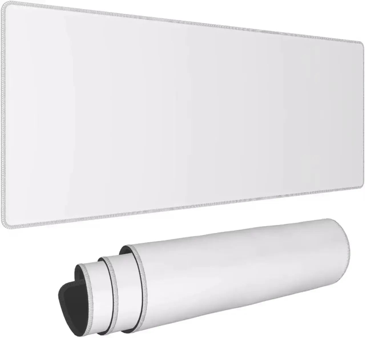 

Однотонный белый прочный резиновый коврик для стола, нескользящий, маленький и большой, для мыши, для дома и офиса, для ПК и ноутбука, коврик для клавиатуры