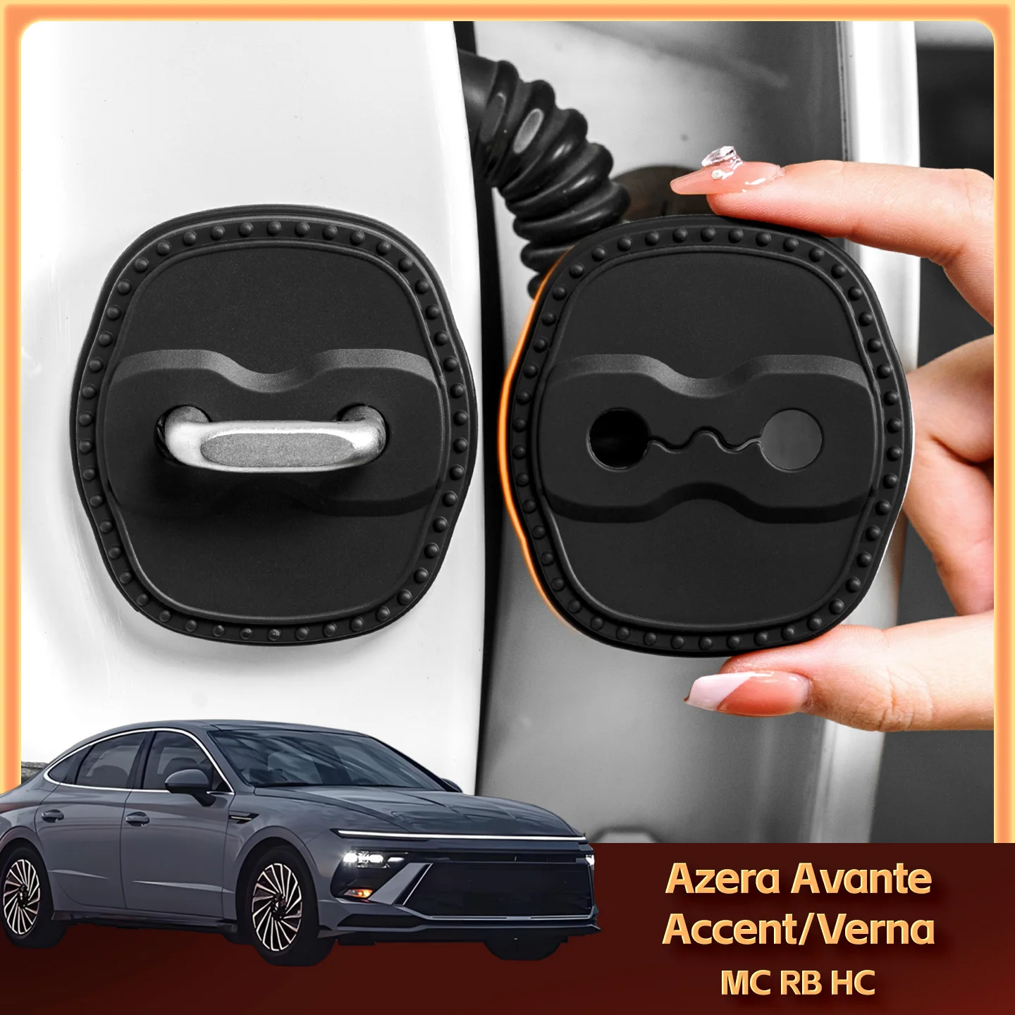 2/4Pcs Silicone Car…