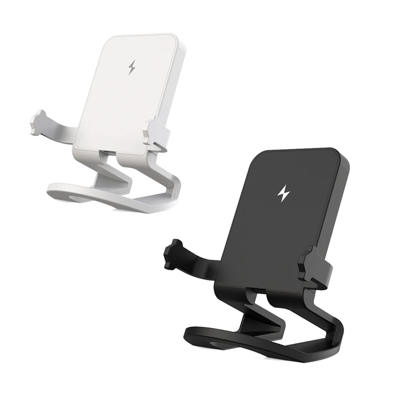 Mini 15W Wireless Fast Charger Multifunctional Phone Holder Desk Horizontal Charg Bracket Mobile Phone Charger Stand