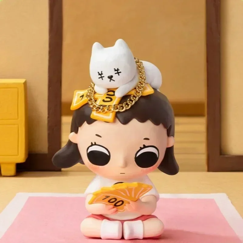 POP MART Nyota Chibi Maruko Chan Serie Desktop-Puppe Mystery Box Überraschungstüte Ornament Figuren Wohndekoration Mystery Spielzeugbox