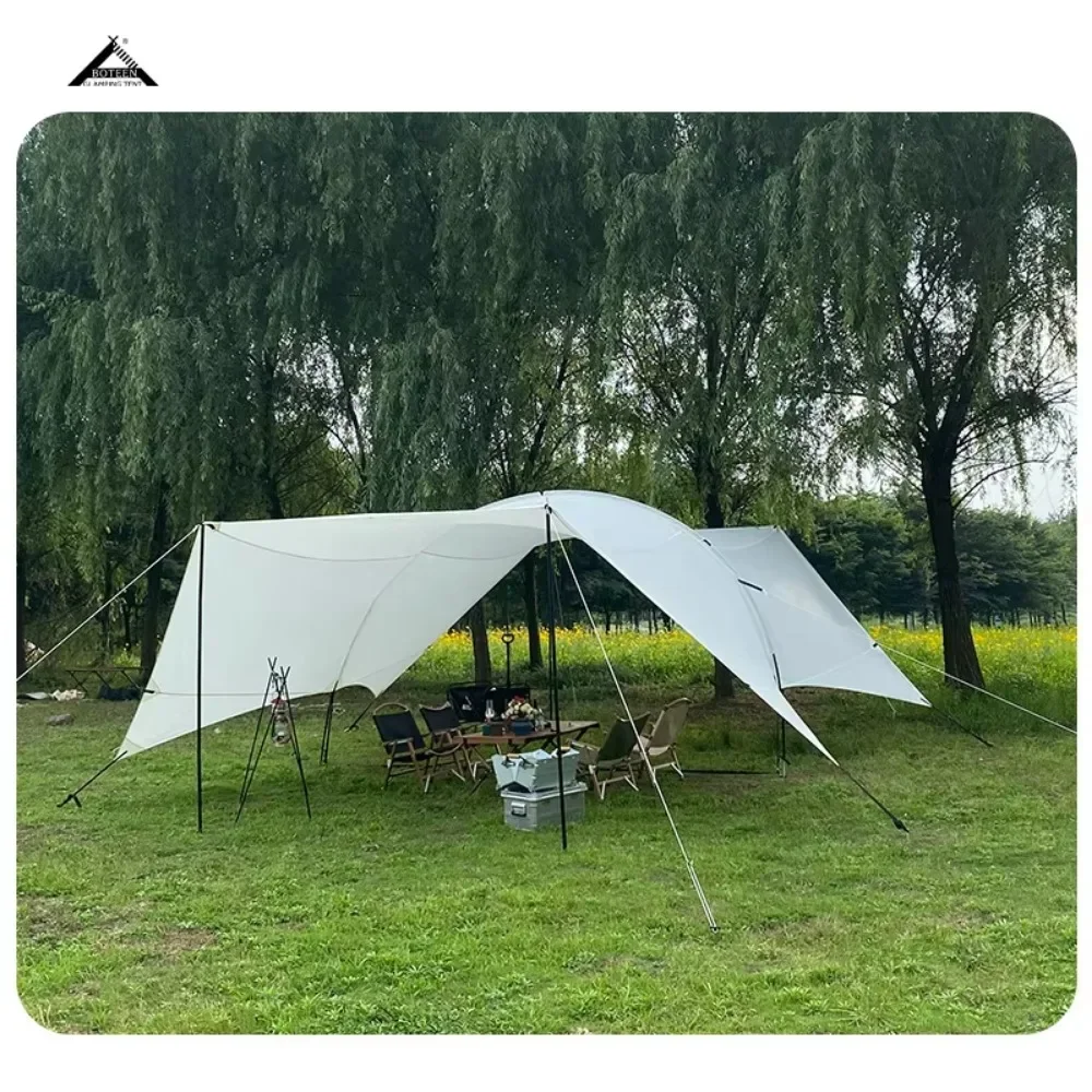 BOTEEN Camping Zelt Large Outdoor Canopy Hexagonal Awning Camping Picnic Field Supplies Blow Tents For Camping