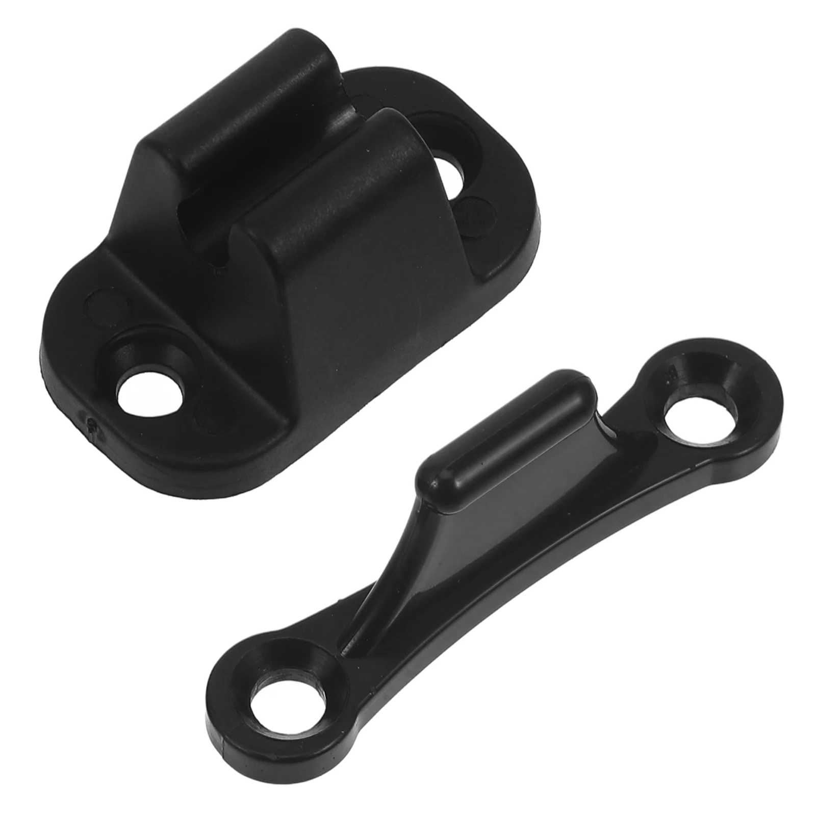 

Black RV Door Retainers Camper Accessories Exterior Holders Trailer Storage Fits Van Stops Universal