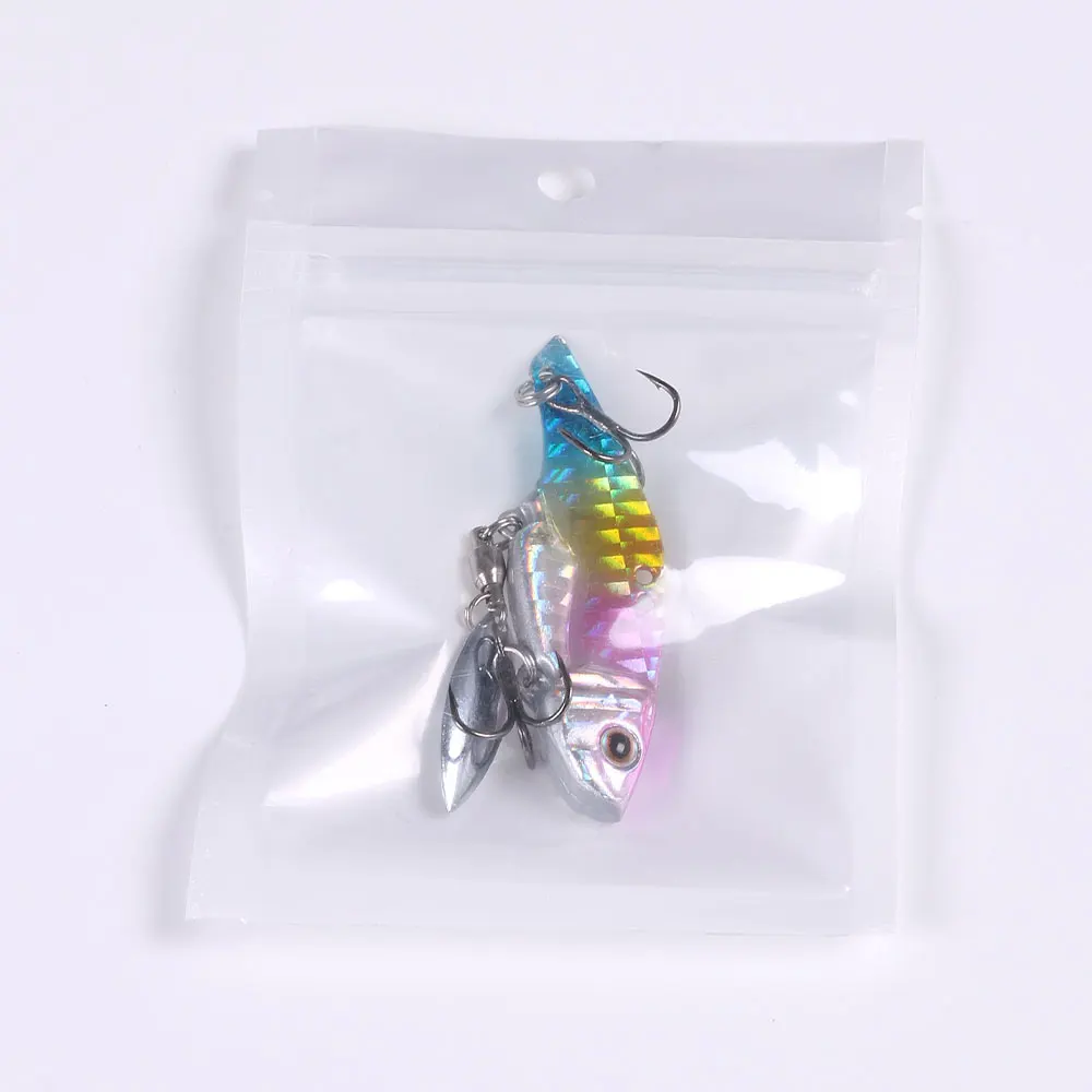 Metal VIB Fishing Blade Lure with Double Spinner Tail Spinner Spinnerbait 12g/16g Vibe Wobblers Isca For Pike Bass Trout