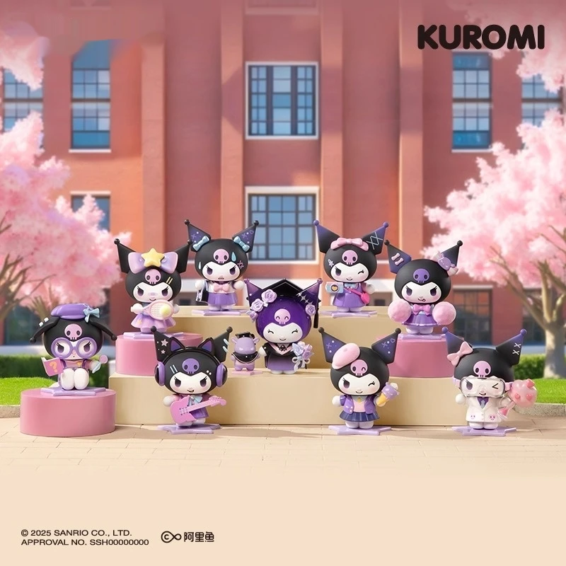 

Sanrio Kawaii Kuromi Campus Diary Series Фигурка слепая коробка украшение для рабочего стола модные игрушки детские подарки на день рождения