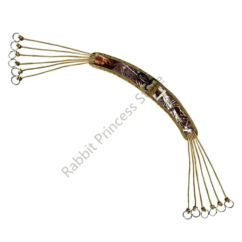 

BX0F Ремешок для утки, держатель для переноски игры, 12 контактных колец, ремешок для утки для охоты на утиную птицу и мелкую