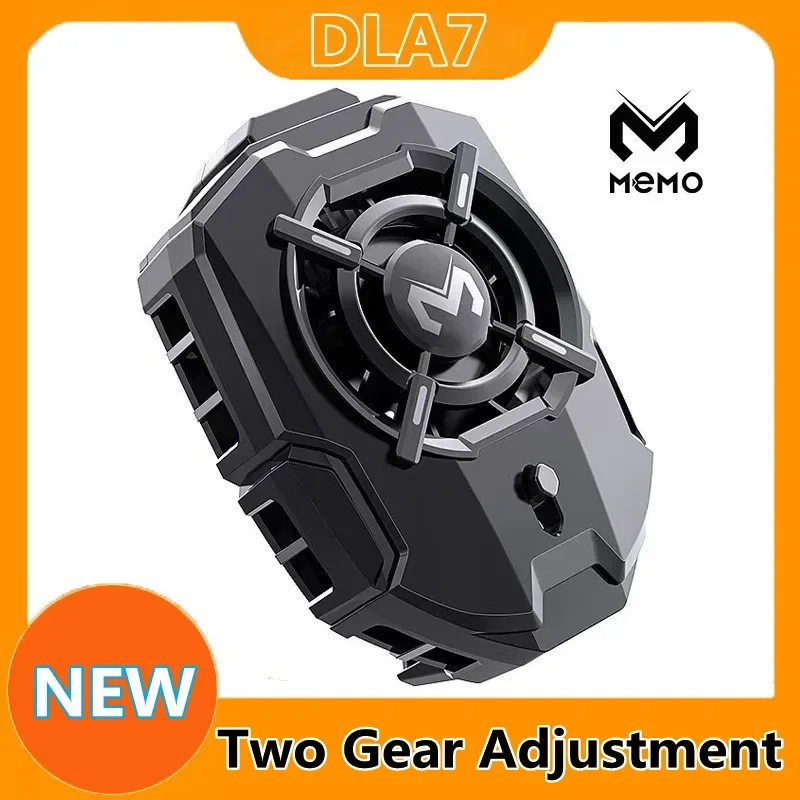 

MEMO NEW Mobile Phone Semiconductor Back-clip Cooling Fan Radiator DLA7 Dual Gear Adjustment PUBG Game Cooler for IPhone Android