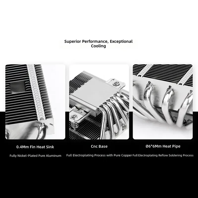 for  M120 CPU Cooler 6 Heat Pipes 67mm Height 12cm Fan Down Pressure Air Cooling Radiator for ITX Chassis