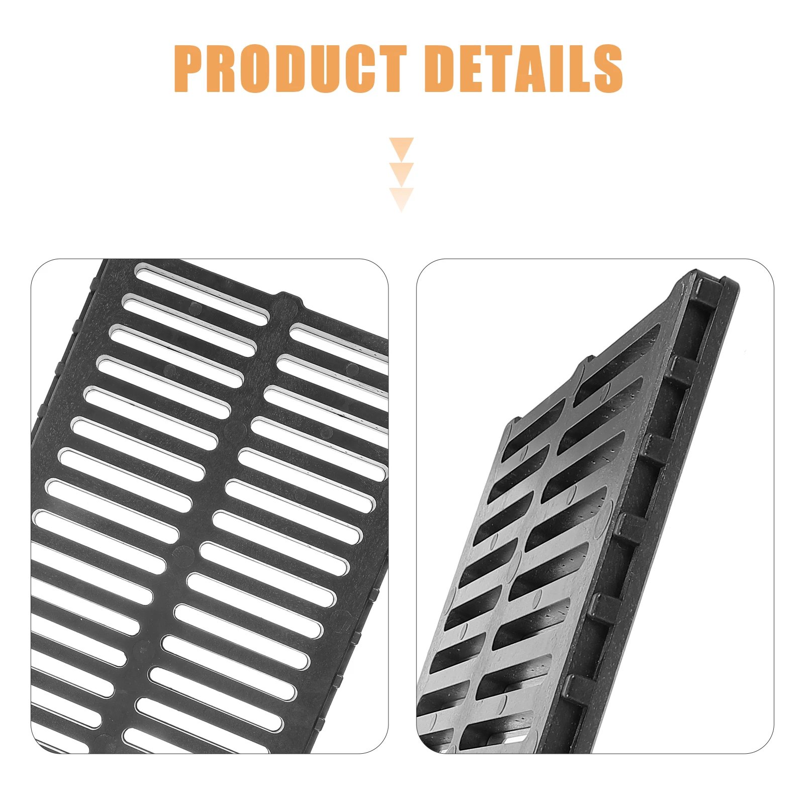 

Resin Well Cover Professional Trench Cover Sturdy Drain Grate City Sewer Accessory Drain Accessory