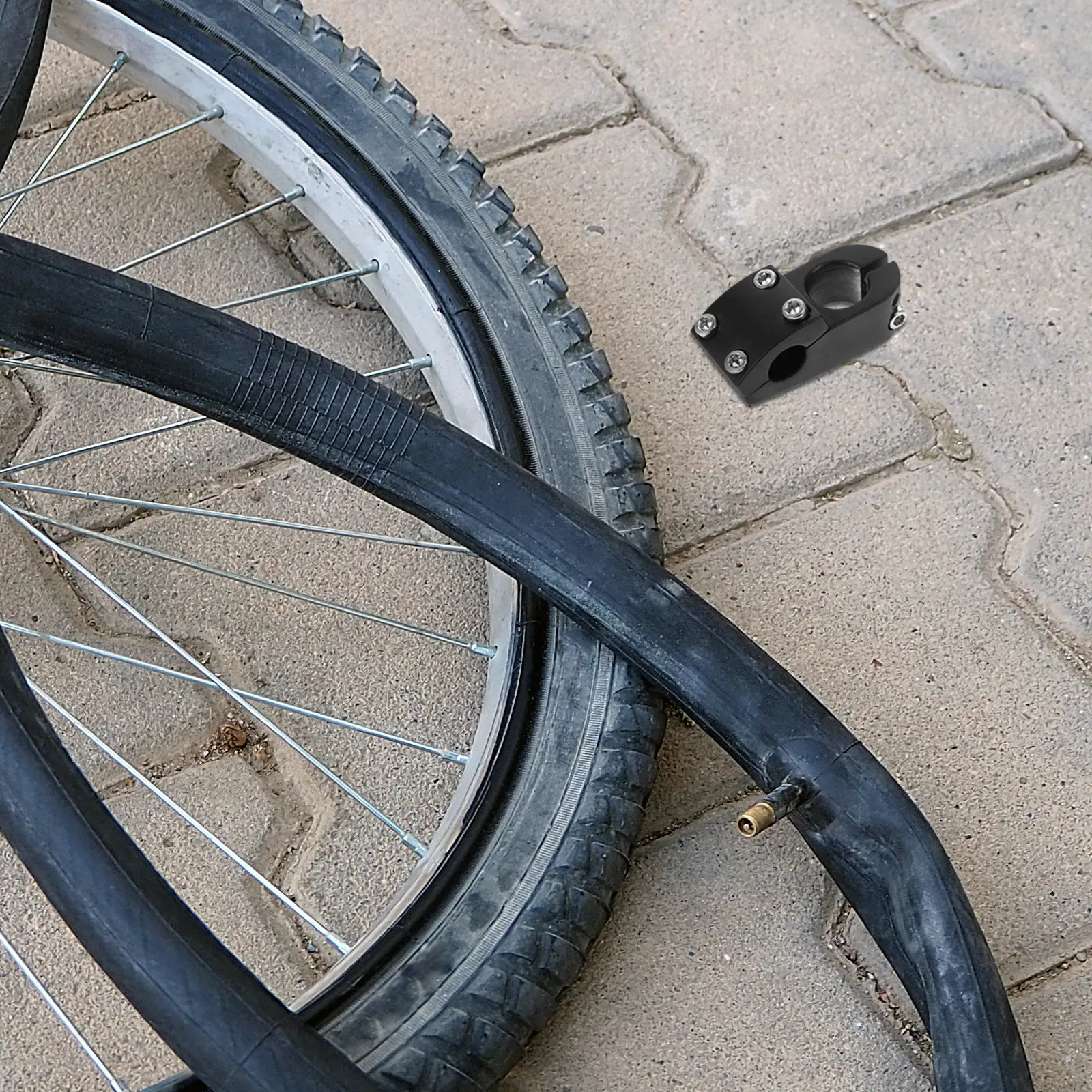 

Bike Handlebar Stem Riser 25Mm Aluminum Alloy for Road Bicycle Fork Mount Easy Install Smooth Surface Anti Deformation