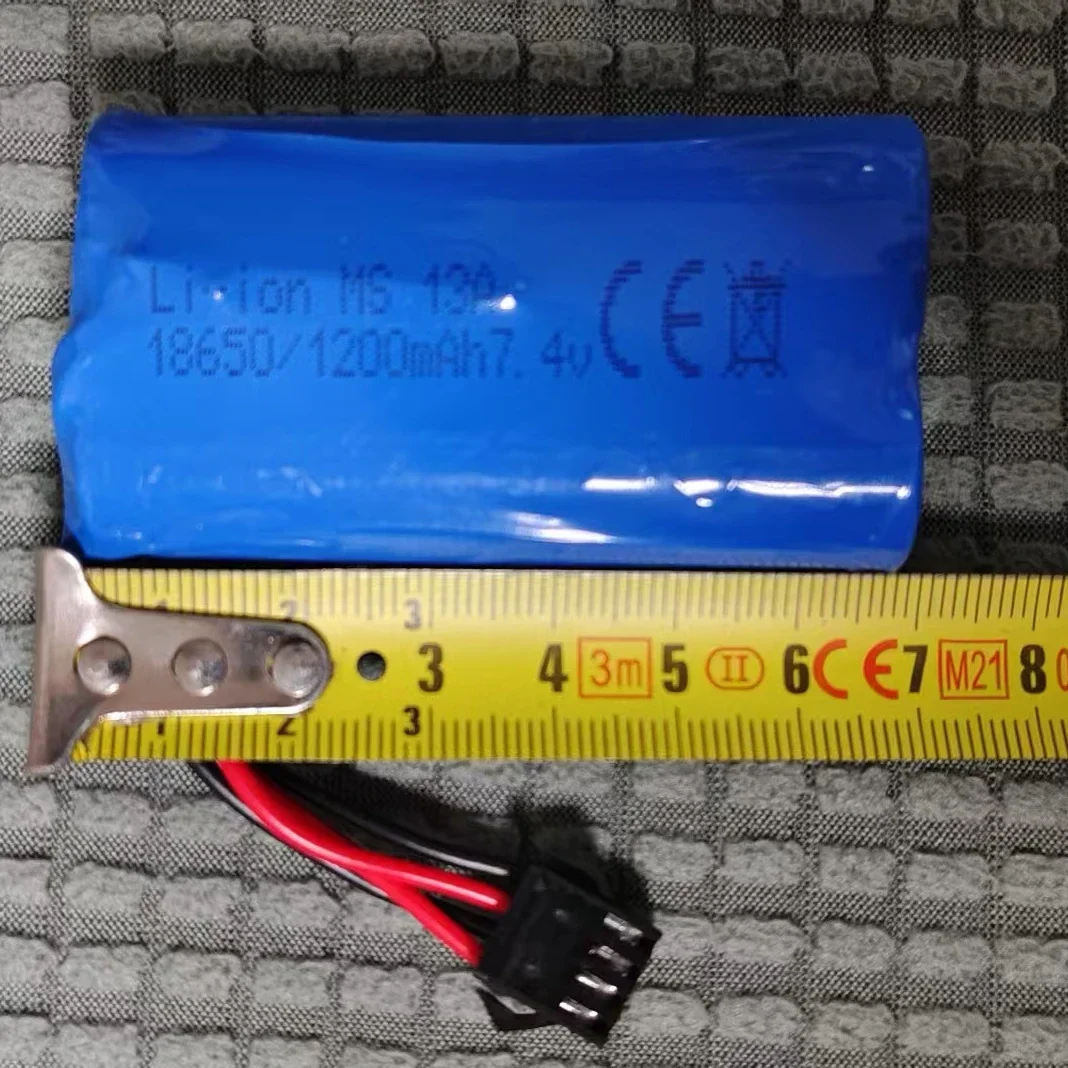 1PCS RC Cars RC Truck Rechargeable Batteries 18650/1200mAh 7.4V AA Li-ion MS 13A Battery Pack