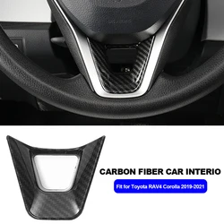 Car Interior Decoration Steering Wheel Panel Sequins Cover Bottom Trim Sticker ABS Fit for Toyota Corolla 2019-2021 RAV4 2020