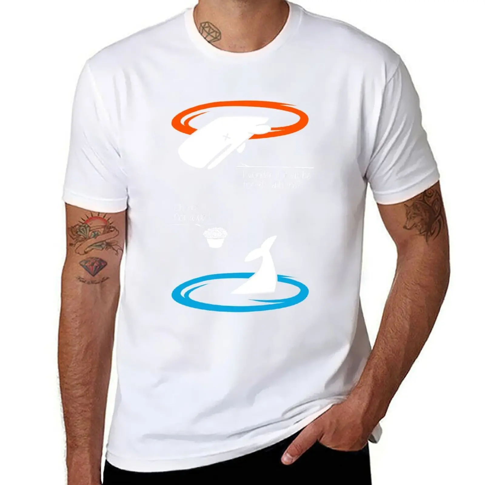 

Portal's guide T-Shirt man t shirt luxury t shirts for man slim fit T-Shirt
