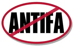 American Vinyl Oval No Antifa Sticker (Anti nutjob Liberal Protester Left)