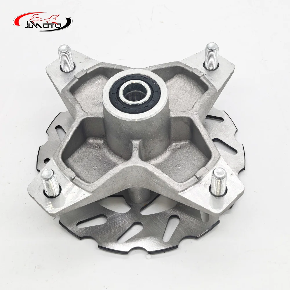 Front Wheel Hub With Brake Rotor Disc Fit For Yamaha Quad ATV Raptor Banshee YFM YFZ 250 350 450 700 700R YFM700R 2006 2007-2013