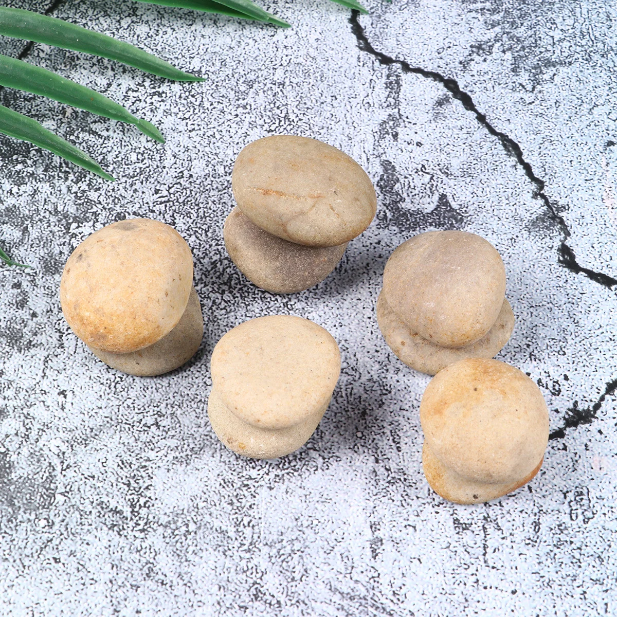 

1Set DIY Painted Stones Set 10 Pieces Natural River Rocks 3-4Cm Ideal for Drawing Handcrafted Art Projects with Bracket