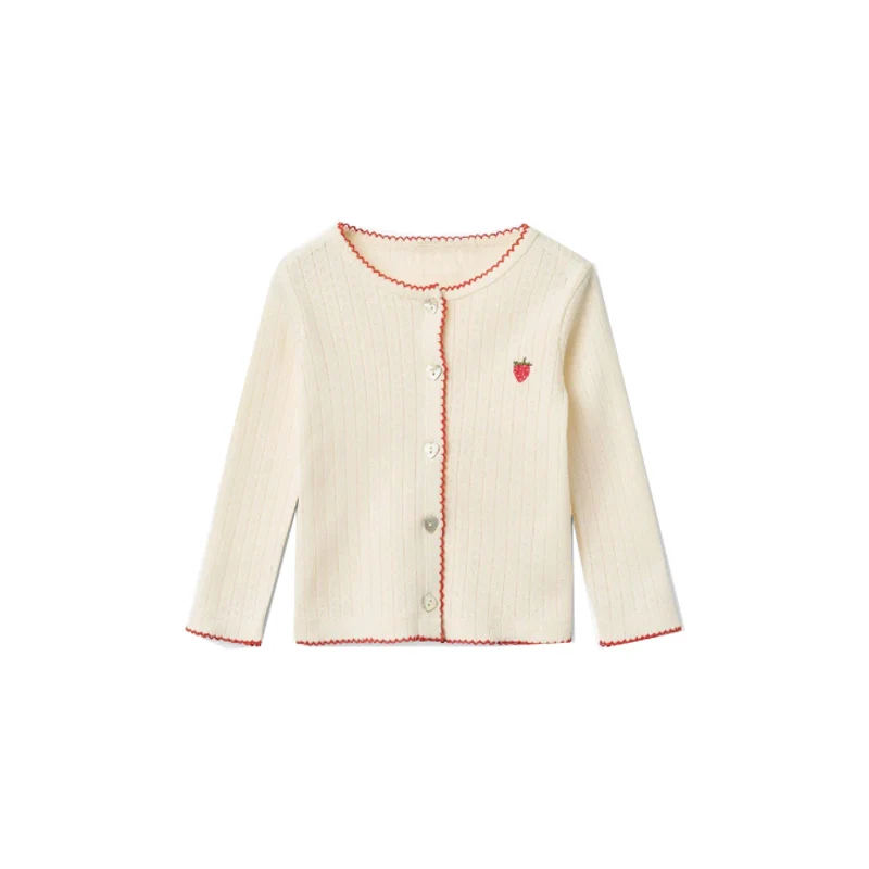 kids sweaters 2026 autumn girls cute knit tops cardigan outwear clothing