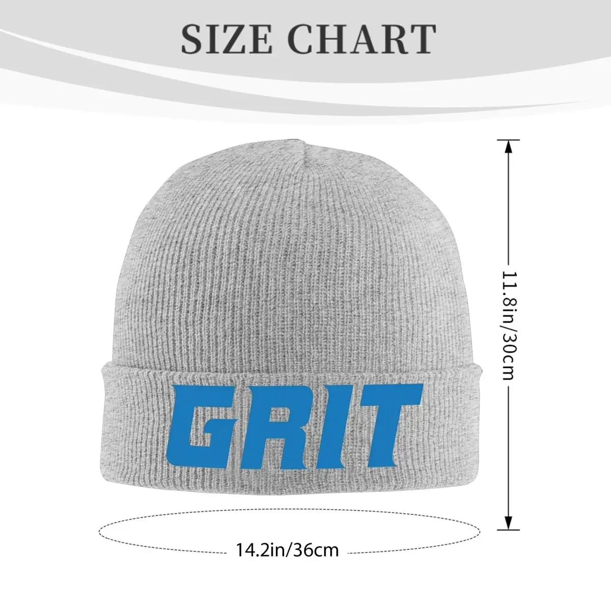 GRIT Detroits Lions Bonnet Hats Beanie Hats Pattern Knit Hat Autumn Street Adult Unisex Outdoor Sport Warm Soft Cap