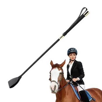 Riding Crop 30/45/54/60CM Durable Slapper Horse Rope Racing Tool Training Whip With Anti-Slip Grip For Outdoor Beginner