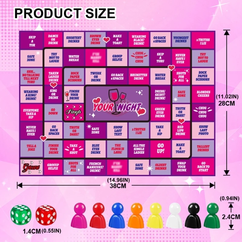  Drinking Game Board Set for Bachelor Birthday Parties Gathering Entertainment view 4