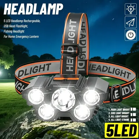 Lampe frontale rechargeable puissante pour la pêche, lampe frontale LED Nitecore, lampes frontales de camping, torche de chasse, lanternes frontales de randonnée