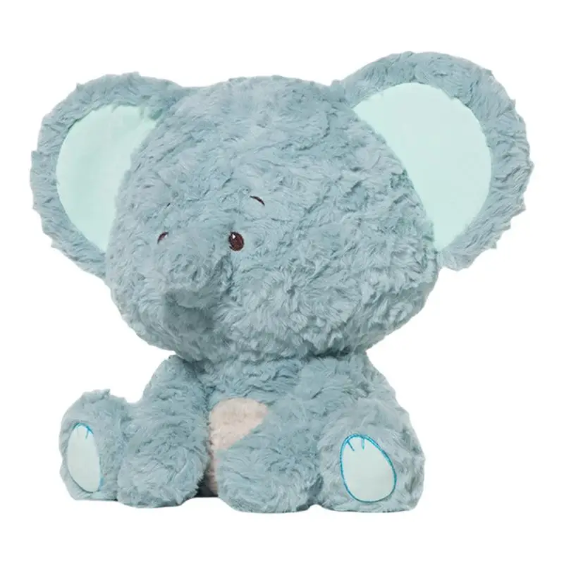 Oreiller en Peluche Éléphant Doux à Câliner pour Enfant Garçon et Fille, Jouet de Collection