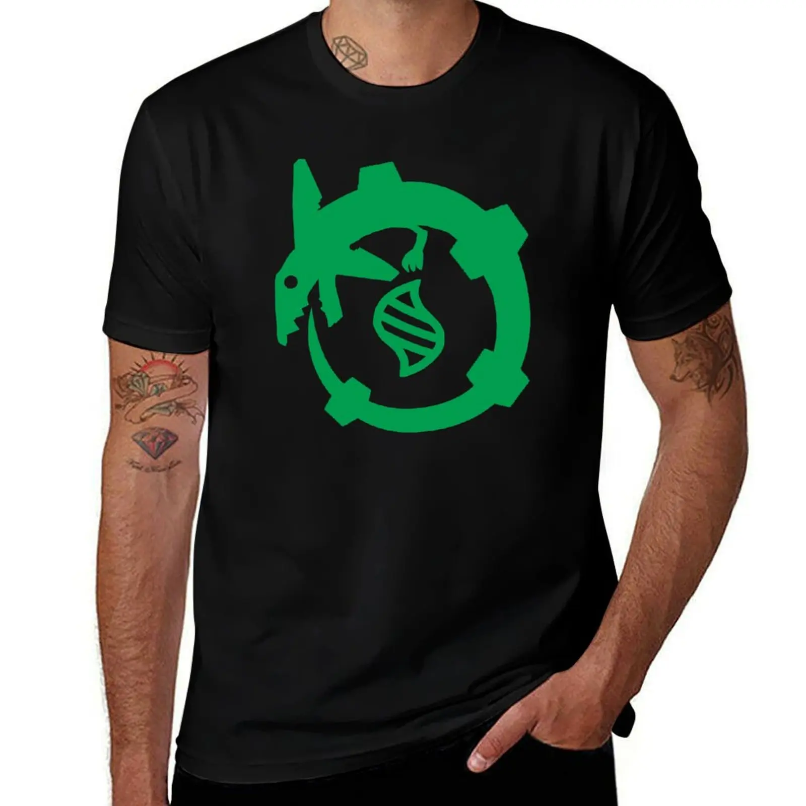 Green Sky Ruler - Alchemy Symbol T-Shirt Utility Casual Work T-Shirt